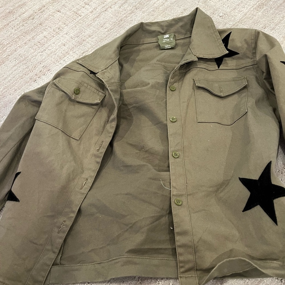 Green army jacket